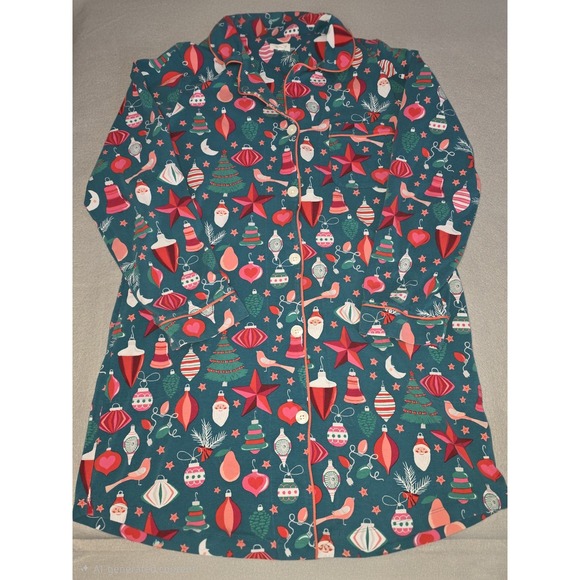 BedHead Other - Bedhead Pajamas Organic Jersey Sleepshirt Women's Tis the season size M